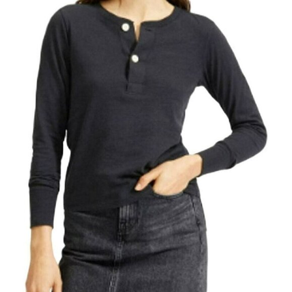 Everlane Recotton Henley Top - Picture 1 of 5